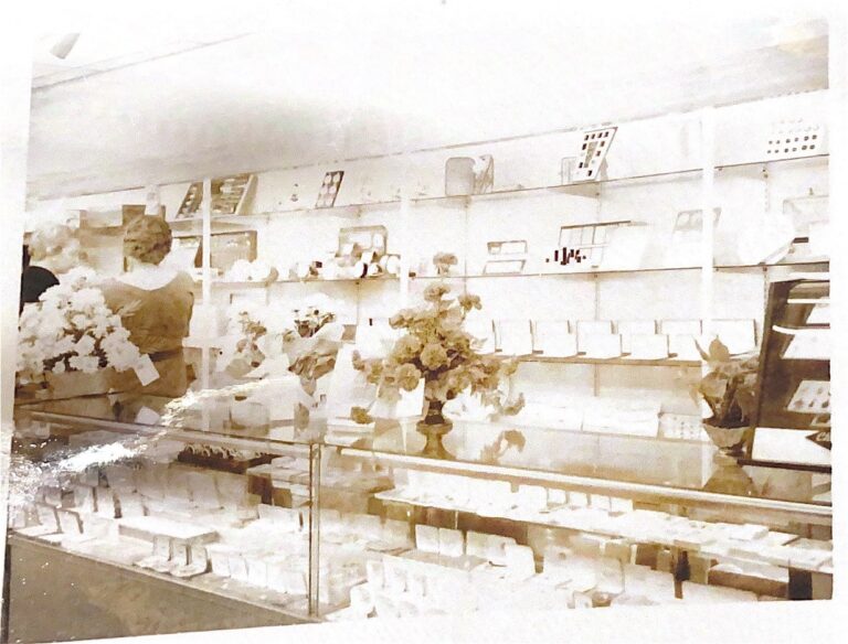 Polaroids from the store's grand opening